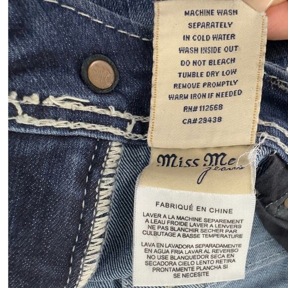 Miss Me Women’s Bootcut Jeans‎ Size 30 JS5014B89V Blue Embellished Flap Pockets - Picture 7 of 10